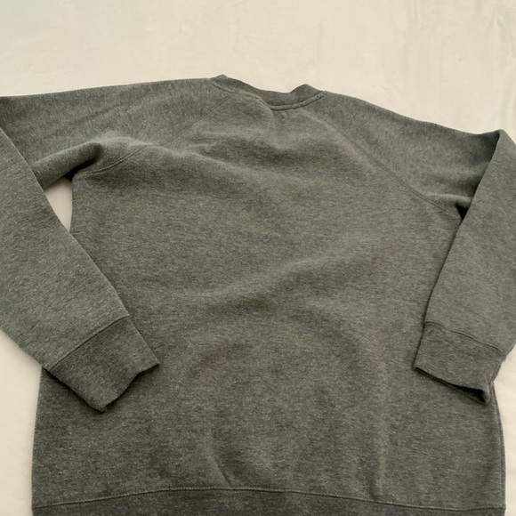 Brunette The Label Gray Crewneck Sweatshirt with White Logo - Picture 9 of 10